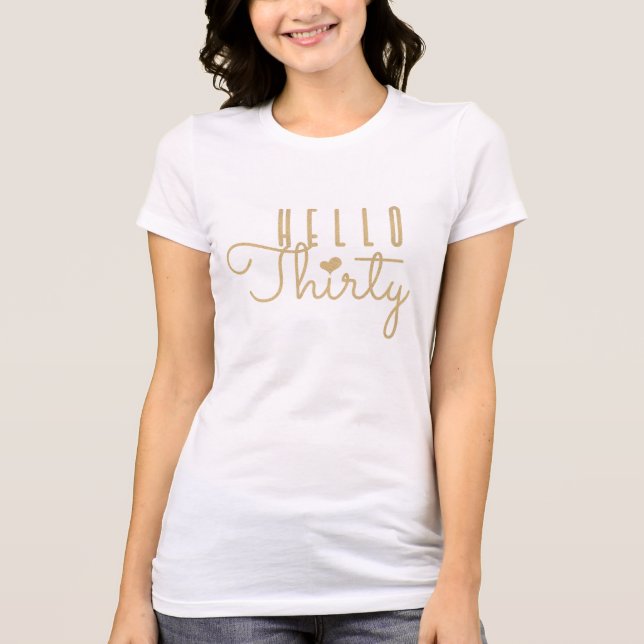 HEJ 30 Födelsedag T-shirt (Framsida)