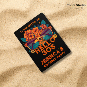 Hej 30s Tropical Vintage Retro Sommardag Inbjudningar