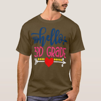 Hej 3:e Klass Back to school Lärare Kids 2022 T Shirt