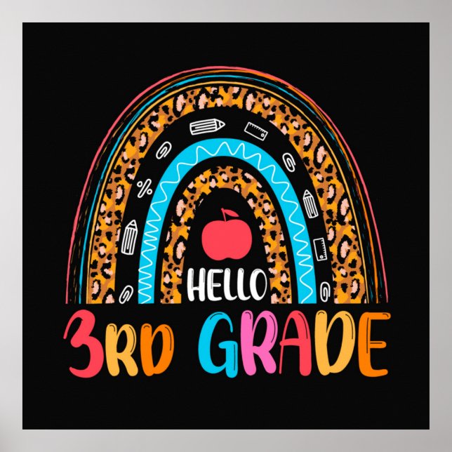 Hej 3:e Klass Back to school Poster (Framsidan)