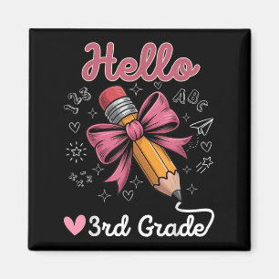 Hej 3:e Klass-kolvblyertspennan Back to school Magnet