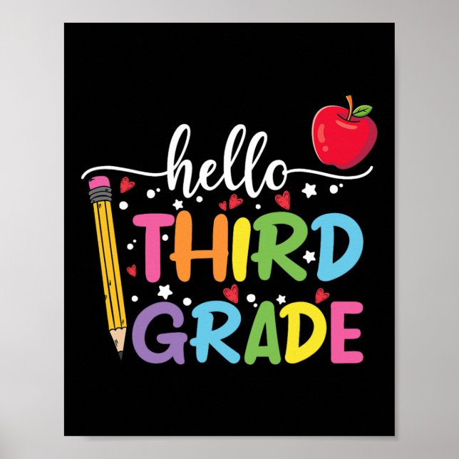 Hej 3:e klass lärare elev Byck till skolan  Poster (Framsidan)