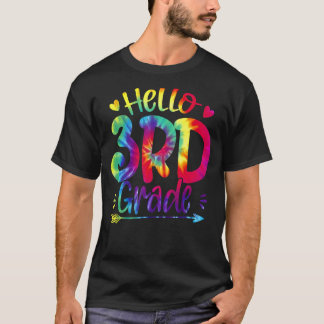 Hej 3:e Klass-lärarna Studenter Tie Dye Tillbaka t Shirt