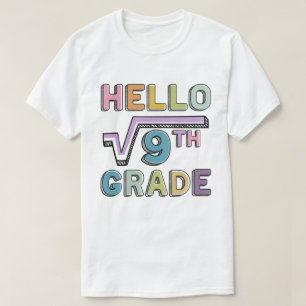 Hej 3:e klass Rolig kvadratrot ur 9 Matematik T Shirt