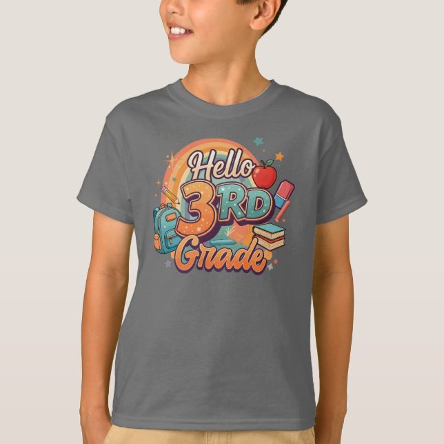 Hej 3:e Klass T Shirt (Framsida)