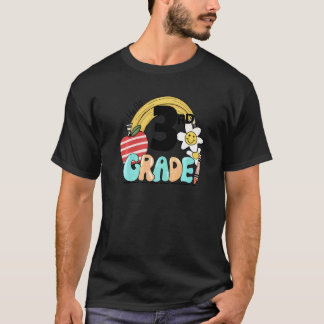 Hej 3:e klassens groovy regnbåge tillbaka till sko t shirt