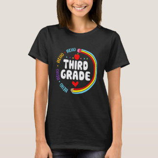 Hej 3:e klassens pennlärare och elev tillbaka till t shirt
