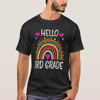 Hej 3:e klassens regnbågslärare elev tillbaka till t shirt