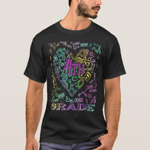 Hej 4:e fjärde Klass första dagen Back to school T Shirt