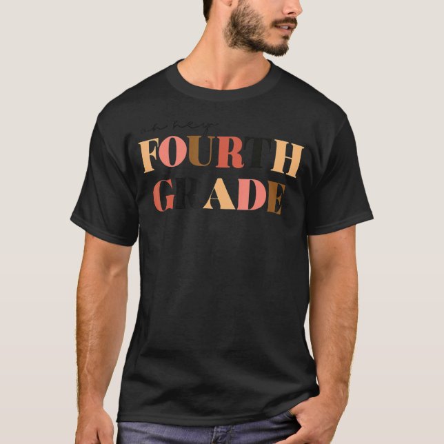 Hej 4:e fjärde Klassen T Shirt (Framsida)
