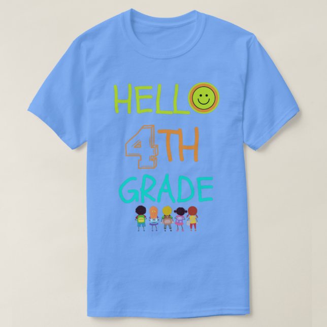 Hej 4:e Klass Första dagen i skolan 1 T Shirt (Design framsida)
