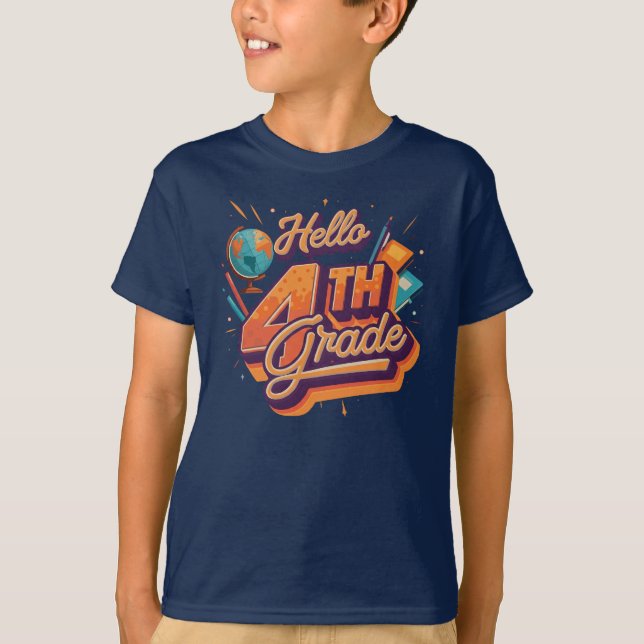 Hej 4:e Klass | från Asarteon T Shirt (Framsida)