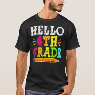 Hej 4:e klass lärare tillbaka till skolan pojkar b t shirt