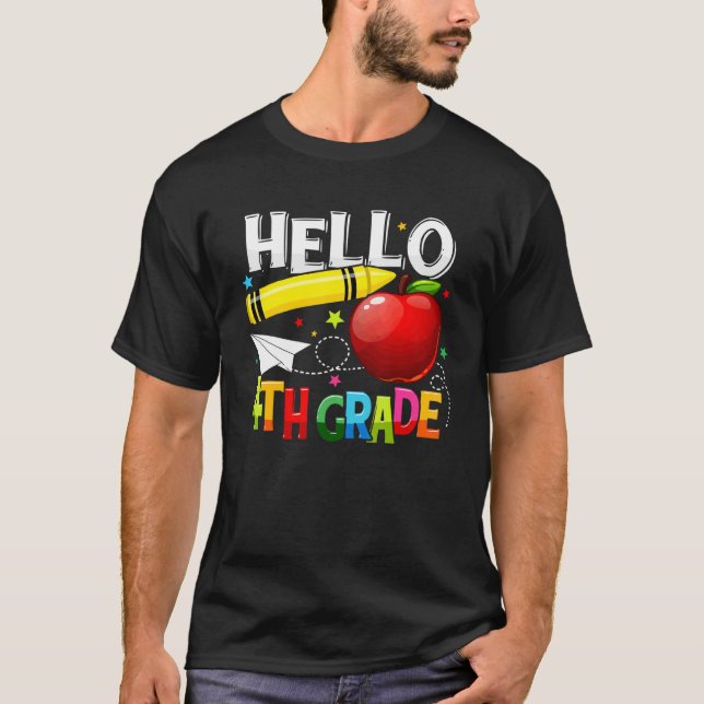 Hej 4:e klass lärarlag Fjärde klassens grupp Gi T Shirt (Framsida)