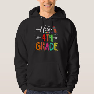 Hej 4:e Klass-teamet Fjärde Klass-läraren tillbaka Hoodie