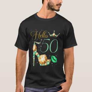 Hej 50 år gammal 50:e födelsedagen Party drottning T Shirt