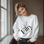 Hej 50 modern minimal elegant 50 födelsedag t shirt<br><div class="desc">Hej femtio moderna minimala typografi - enkel svart och vit femtionde födelsedagsfestens dekoration är till fördel för matchande klädtröja. En del av en contemporary.</div>