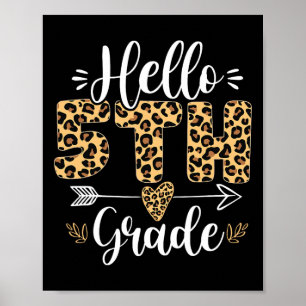 Hej 5:e femte leopardläraren Klass tillbaka till S Poster