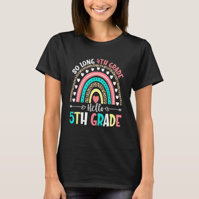 Hej 5:e Klass-läraren Student Back to school Rai T Shirt (Framsida)