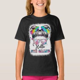 Hej 5:e Klass Messy Hair Back to school T-Shirt