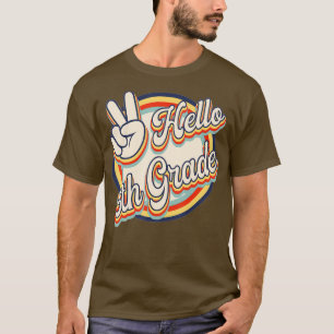 Hej 5:e Klass Retro Teacher och Student tillbaka t Shirt