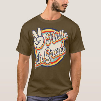 Hej 5:e Klass Retro Teacher och Student tillbaka t Shirt