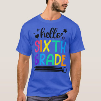 Hej 6e Back to school utfällningar för flickor B T Shirt