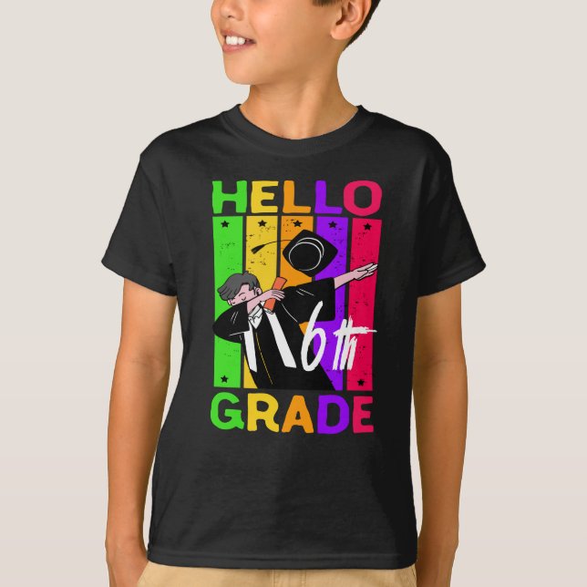 Hej 6e Klass|Back to school Hej 6e Klass T Shirt (Framsida)