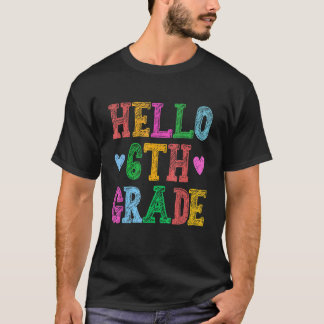 Hej 6e Klass Leopard Squad Back to school Teach T Shirt