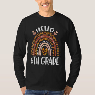 Hej 6e Klass Regnbågslärare barn tillbaka till Sch T Shirt