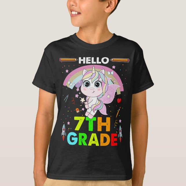 Hej 7:e Klass Back to school T Shirt (Framsida)
