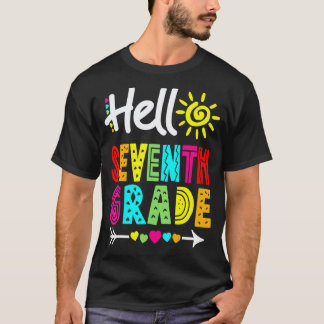 Hej 7:e Sjunde Klass Kul Åter till Skolan Lärare T Shirt