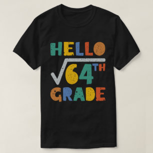 Hej 8:e Klass Funny Square Root of 64 Math T Shirt