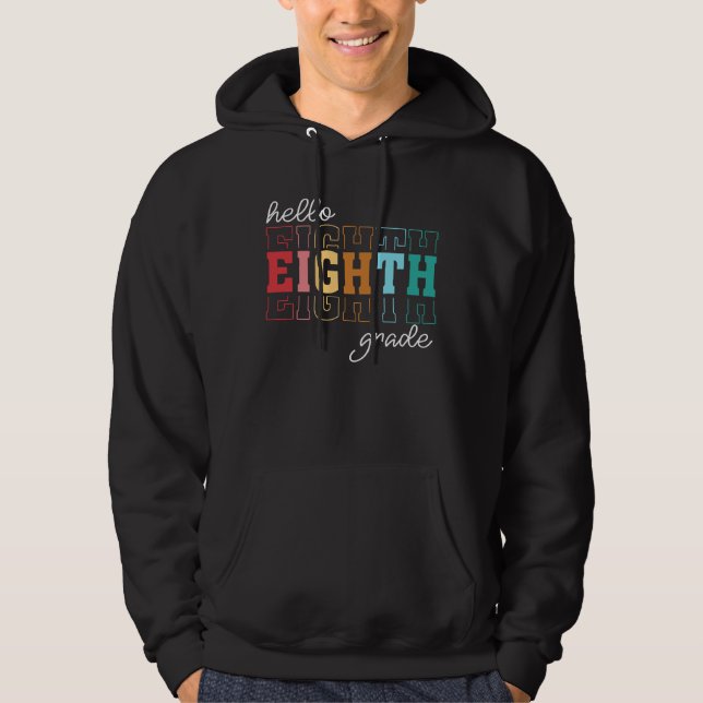 hej 8:e klass hoodie (Framsida)