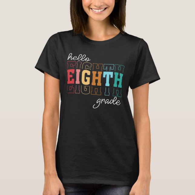 hej 8:e klass t shirt (Framsida)