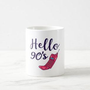Hej 90s-mobiltelefon kaffemugg
