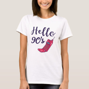 Hej 90s-mobiltelefon t shirt