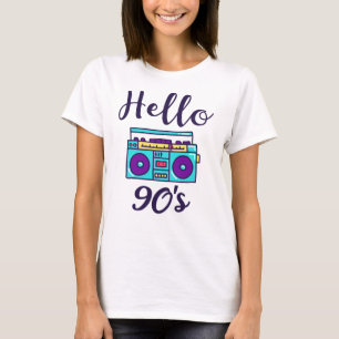 Hej 90s radiokassettbandspelare t shirt