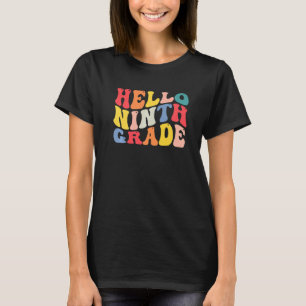 Hej 9:e nionde Klass-läraren Back to school Retro T Shirt