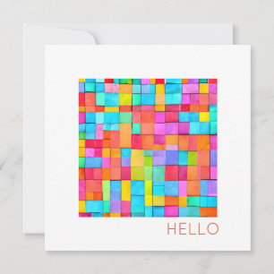 HEJ Abstrakt Art Modern Colorful Lycklig Roligt