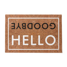 Hej Adjö Typography Välkommen Coir
