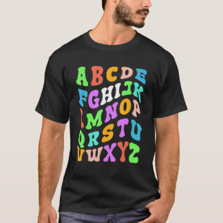 Hej alfabet tillbaka till skolan förberedande K fö T Shirt