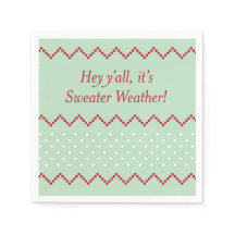Hej, alla Sweater Weather Napkins