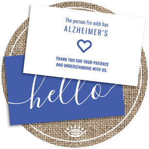 hej alzheimer-patienter lämnar ut kort