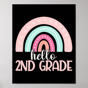 Hej Andra Klass Back to school andra Klass-läran Poster