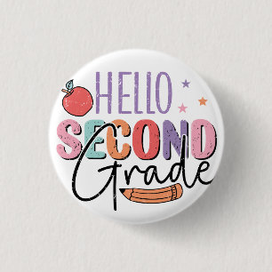 Hej andra Klass Back to school Knapp