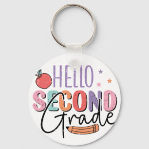 Hej andra Klass Back to school Nyckelring