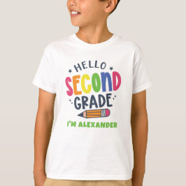 Hej andra klass back to school t shirt