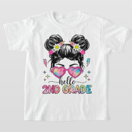 Hej andra klass Coquette Bow Lärare Flicka T Shirt