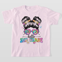 Hej andra klass Coquette Bow Lärare Flicka T Shirt